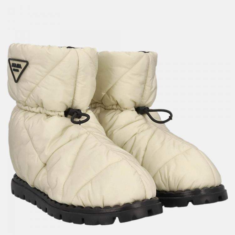 Prada boots outlet white