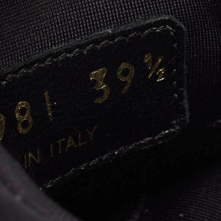 Pre Owned Prada Black Nylon Embellished Low Top Sneakers Size 39.5