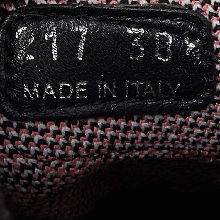 Pre Owned Prada Multicolor Knit Fabric Low Top Sneakers Size 38.5