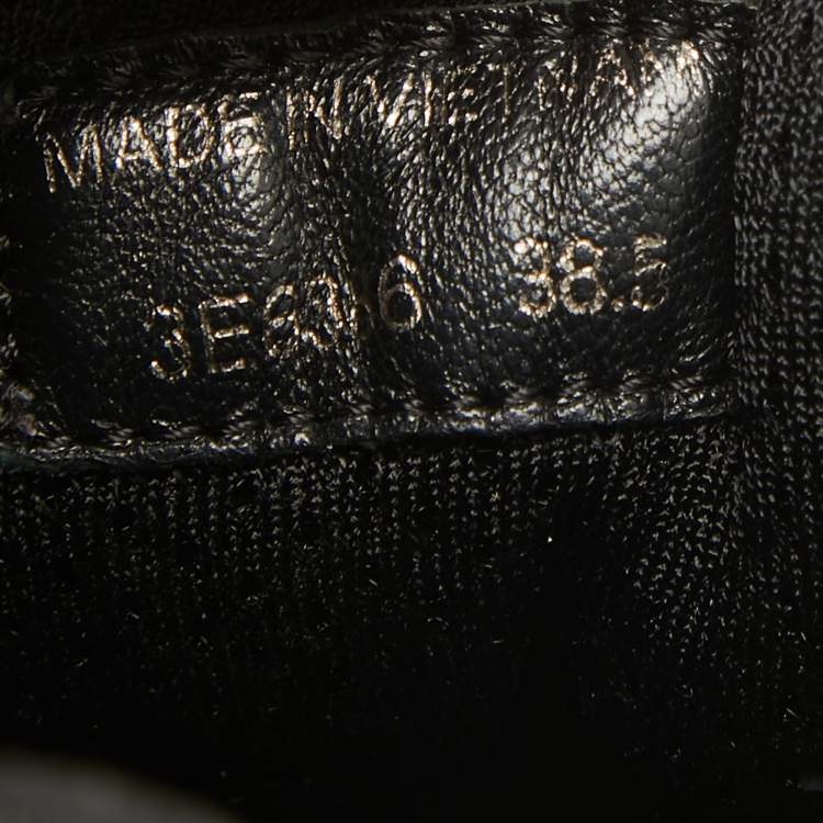 Pre Owned Prada Black Nylon Prax 01 Lace Up Sneakers Size 38.5