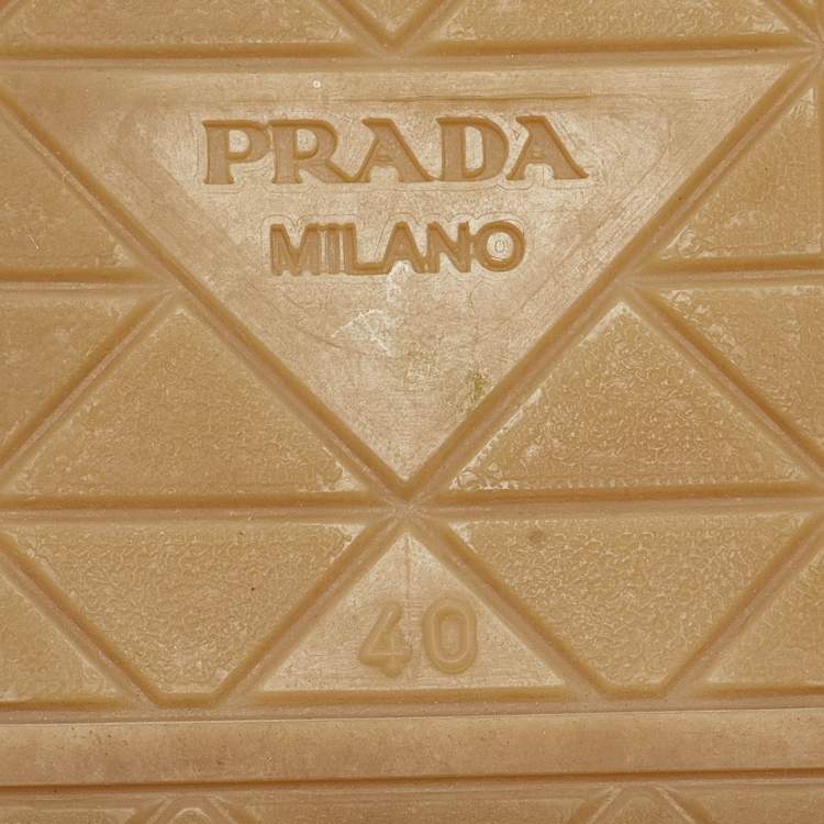 Pre Owned Prada Blue Canvas Espadrille Flats Size 40