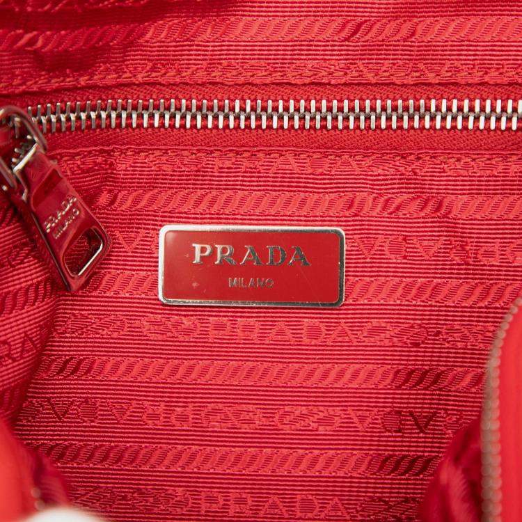 Pre Owned Prada Impuntu Tessuto Backpack