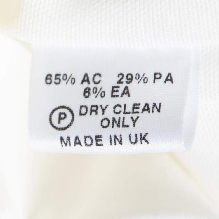 Pre Owned Preen by Thornton Bregazzi Collection Off White Ruched Strapless Dream Dress XS