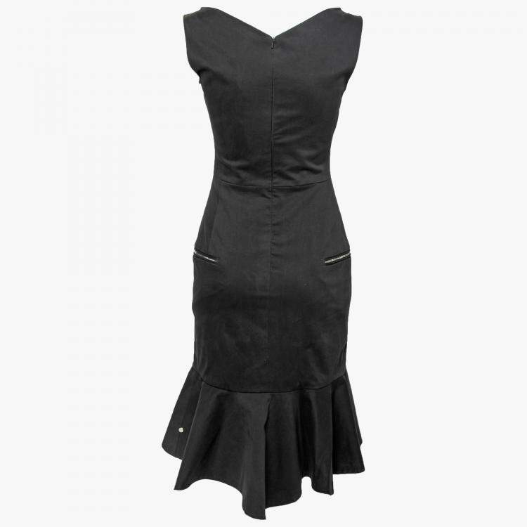 Pre Owned Preen by Thorton Bregazzi Black Stretch Cotton Morgan Dress XS