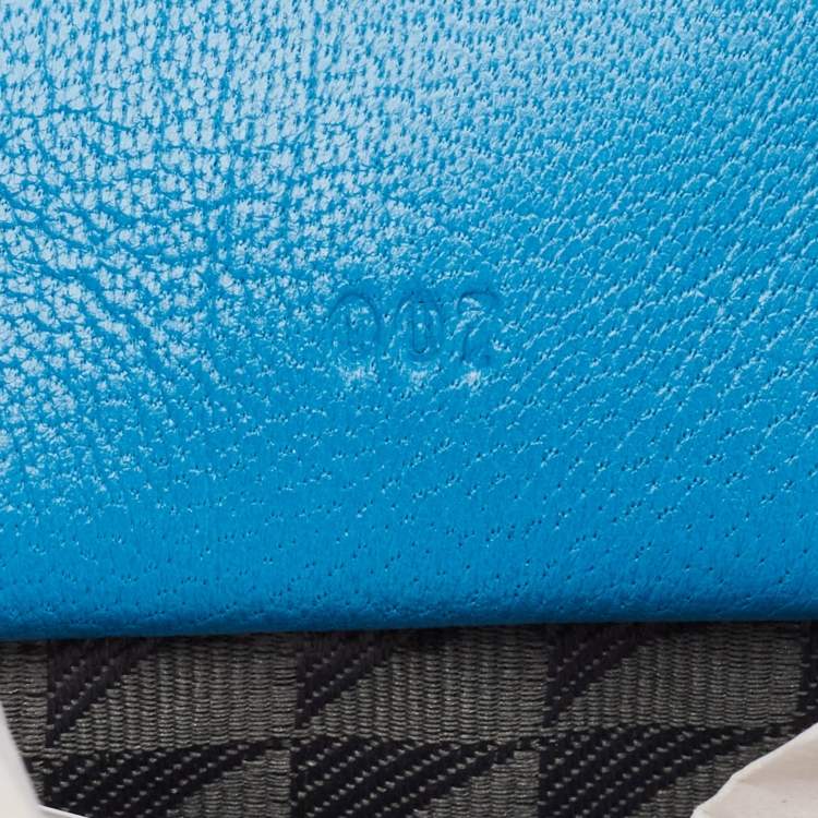 Pre Owned Proenza Schouler Blue Leather Tiny PS1 Top Handle Bag