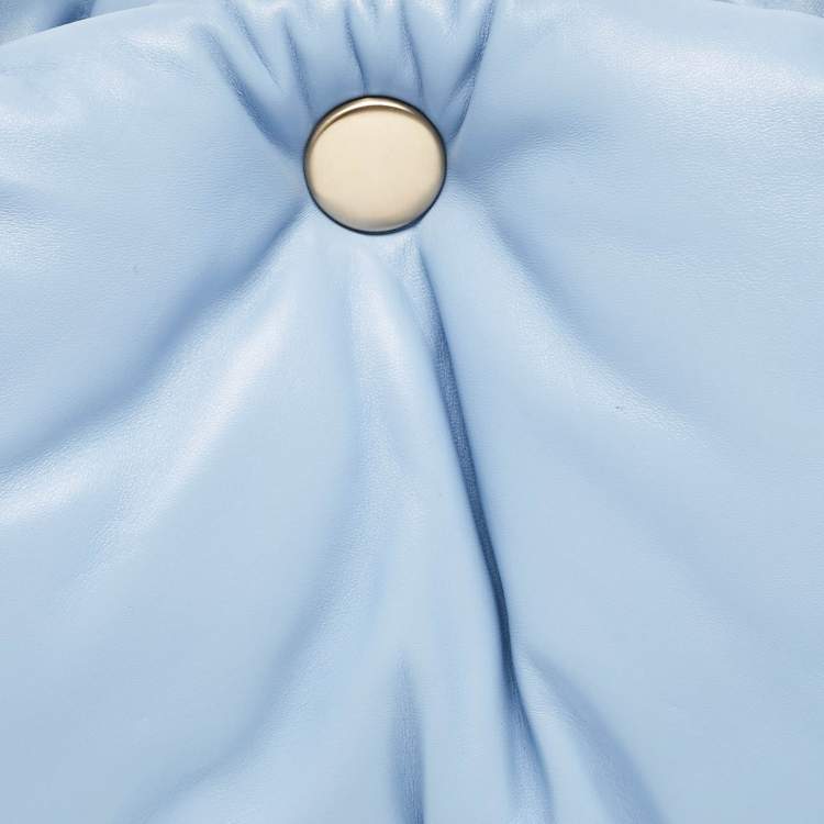 Pre Owned Proenza Schouler Light Blue Leather Puffy Tobo Chain Bag