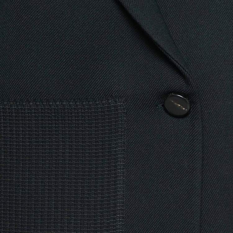 Pre Owned Proenza Schouler Black Wool Double Breasted Crop Jacket S