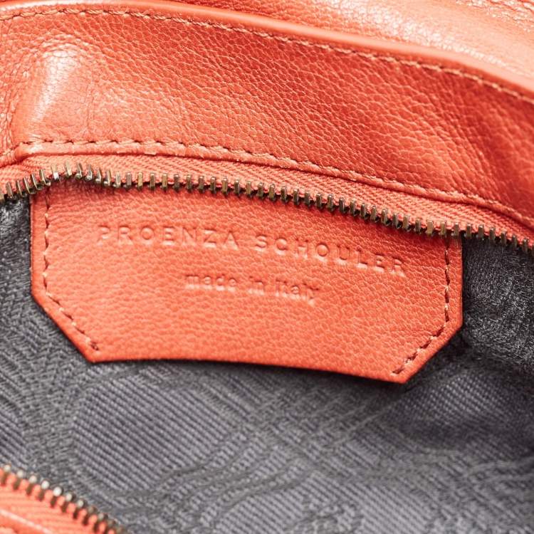Pre Owned Proenza Schouler Red Leather PS1 Top Handle Bag