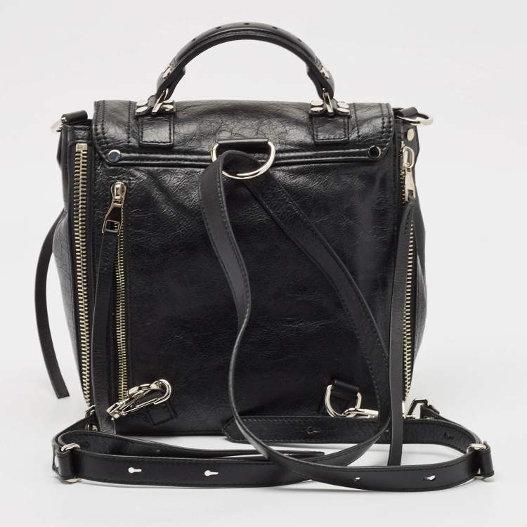 Pre Owned Proenza Schouler Black Leather PS1 Convertible Backpack