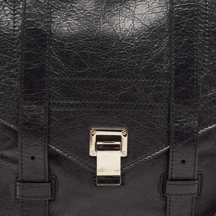 Pre Owned Proenza Schouler Black Leather PS1 Convertible Backpack