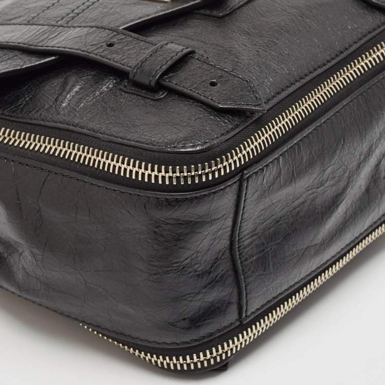 Pre Owned Proenza Schouler Black Leather PS1 Convertible Backpack