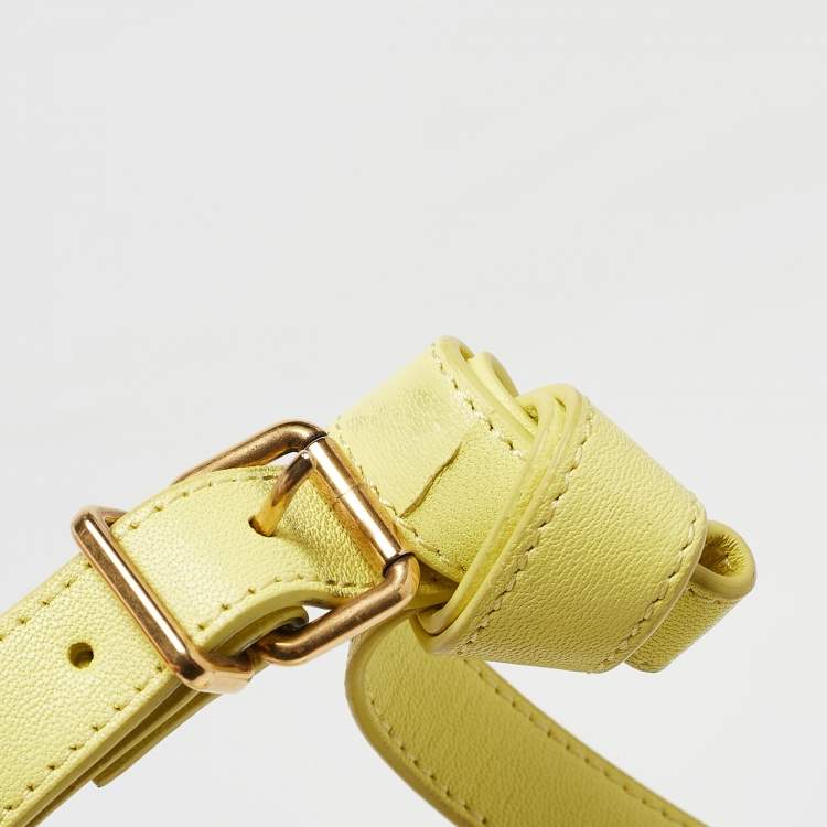 Pre Owned Proenza Schouler Yellow Leather Mini PS1 Crossbody Bag