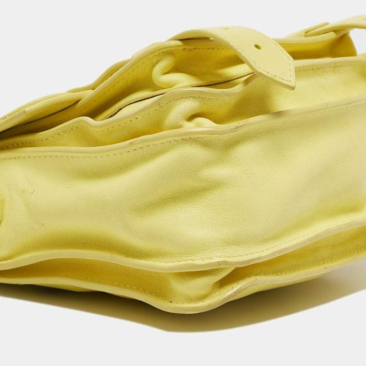 Pre Owned Proenza Schouler Yellow Leather Mini PS1 Crossbody Bag