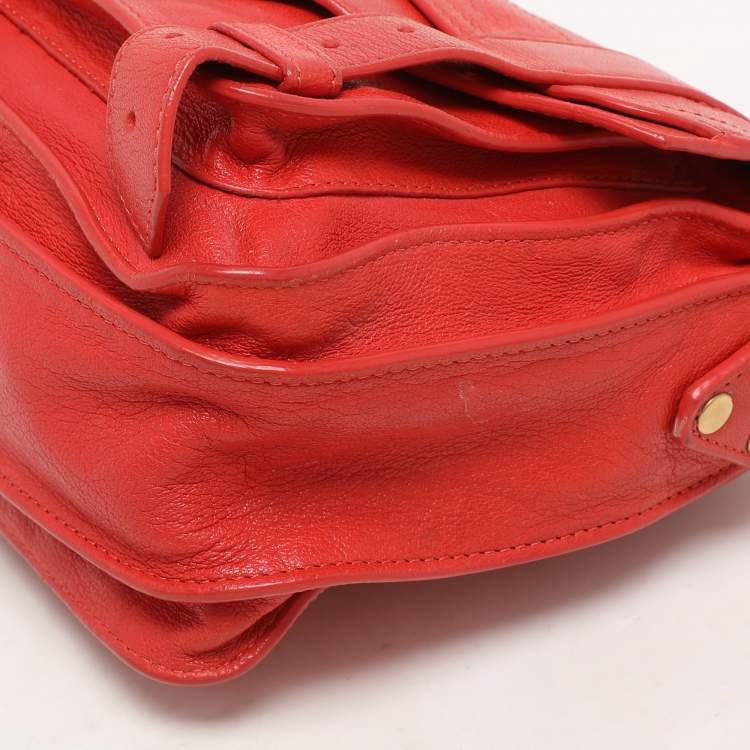 Pre Owned Proenza Schouler Orange Leather PS1 Shoulder Bag