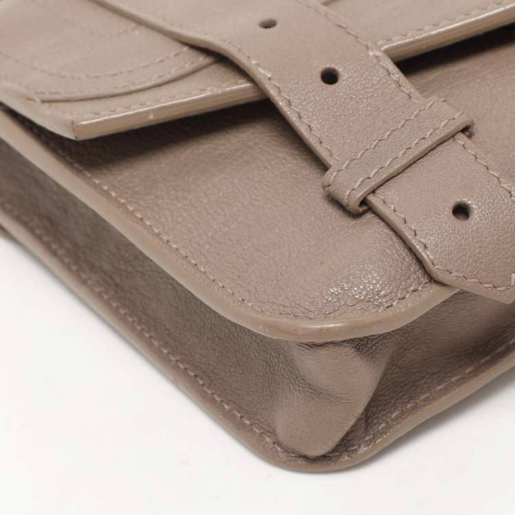 Pre Owned Proenza Schouler Grey Leather PS1 Wallet On Chain