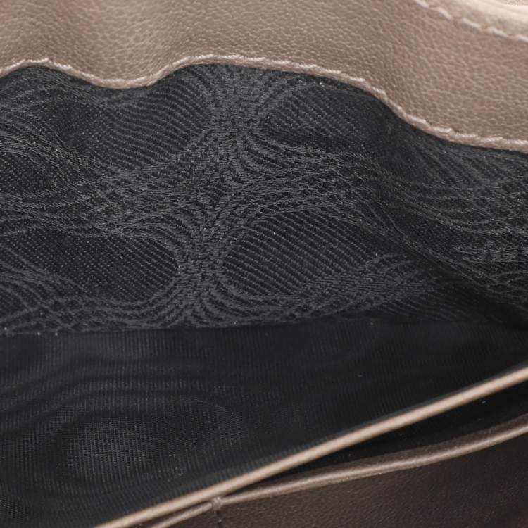 Pre Owned Proenza Schouler Grey Leather PS1 Wallet On Chain