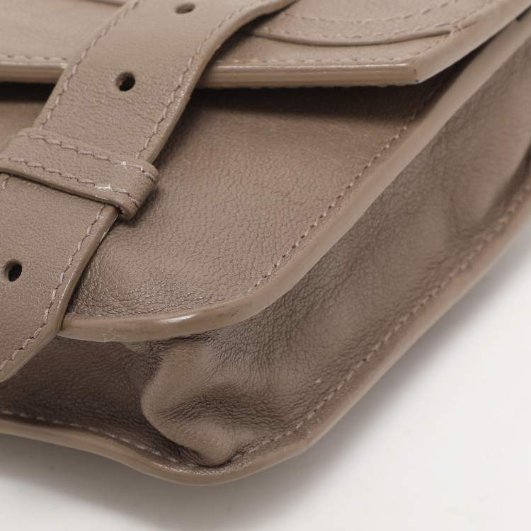 Pre Owned Proenza Schouler Grey Leather PS1 Wallet On Chain