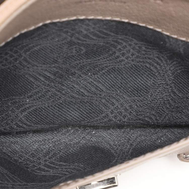 Pre Owned Proenza Schouler Grey Leather PS1 Wallet On Chain