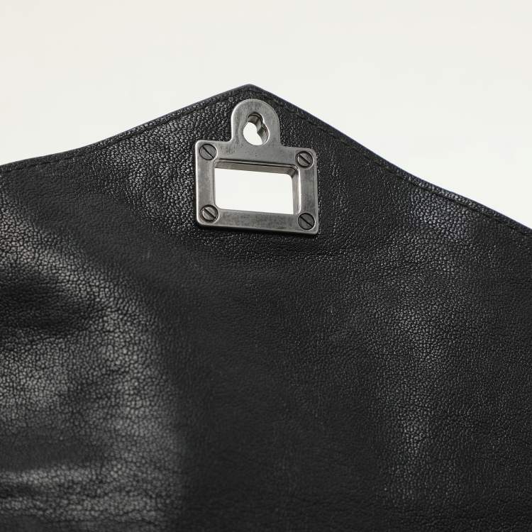 Pre Owned Proenza Schouler Black Leather Tiny PS1 Top Handle Bag