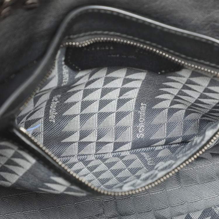 Pre Owned Proenza Schouler Black Leather Tiny PS1 Top Handle Bag