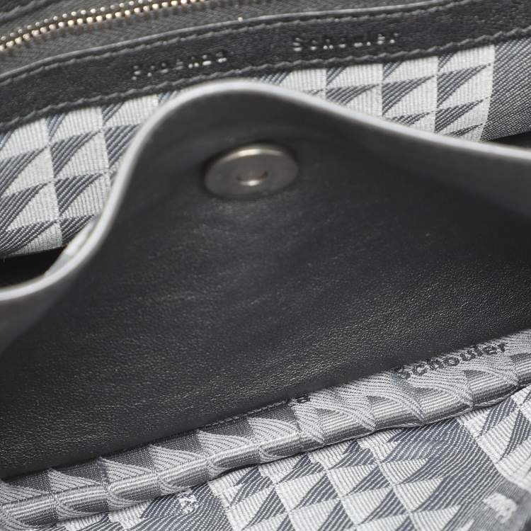 Pre Owned Proenza Schouler Black Leather Tiny PS1 Top Handle Bag