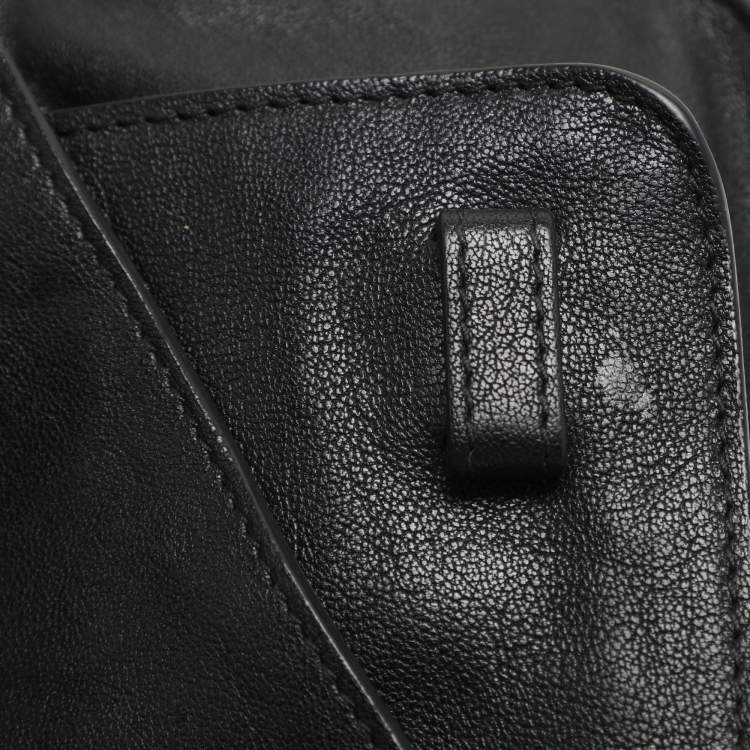 Pre Owned Proenza Schouler Black Leather Tiny PS1 Top Handle Bag