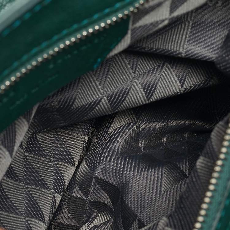 Pre Owned Proenza Schouler PS1 Medium Green Leather Top Handle Bag