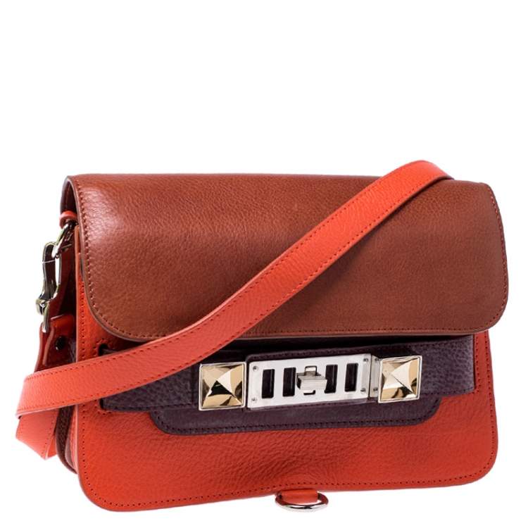 Pre Owned Proenza Schouler Multicolor Leather Mini Classic PS11 Shoulder Bag