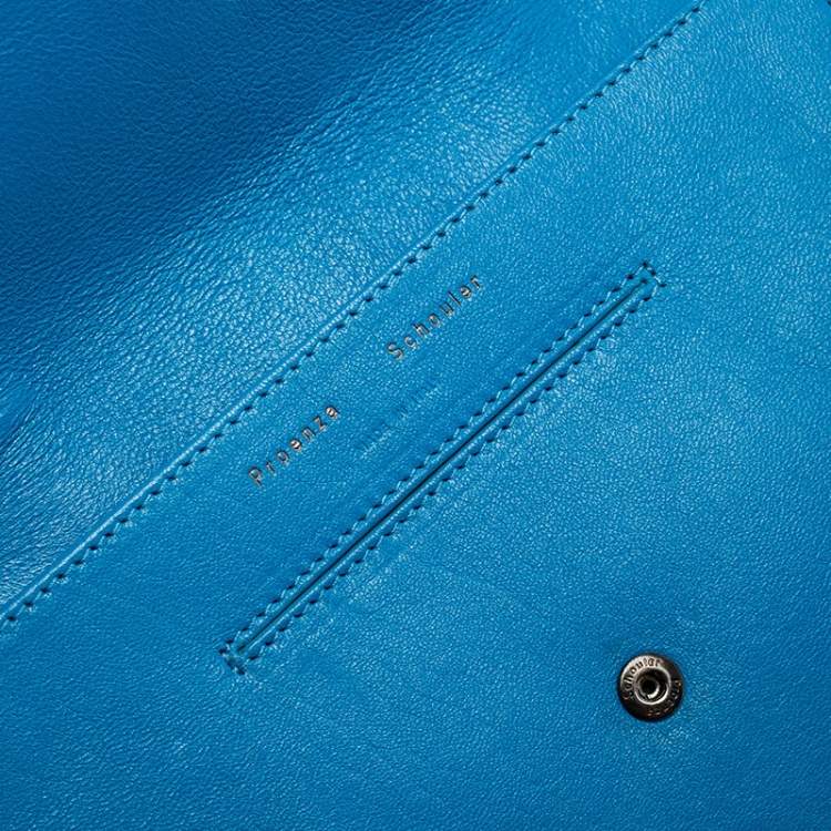Pre Owned Proenza Schouler Blue Leather PS1 Crossbody Bag