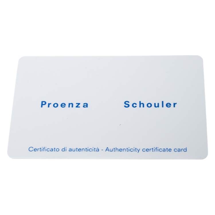 Pre Owned Proenza Schouler Orange Leather PS1 Wallet On Chain