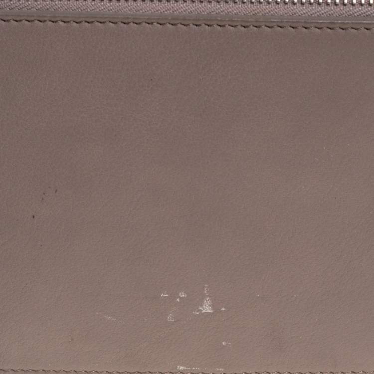 Pre Owned Proenza Schouler Grey Leather Mini Classic PS11 Shoulder Bag