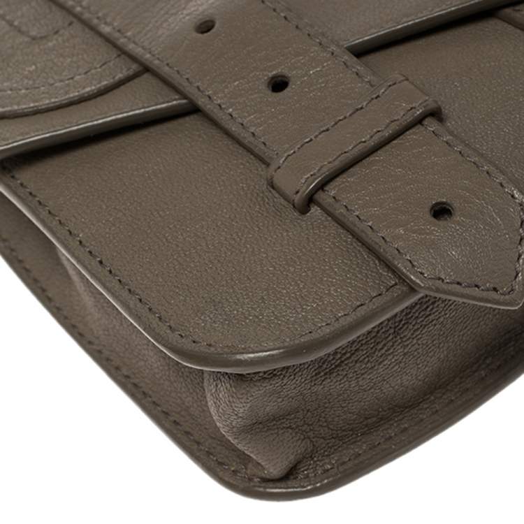 Pre Owned Proenza Schouler Dark Beige Leather Ps1 Wallet on Chain