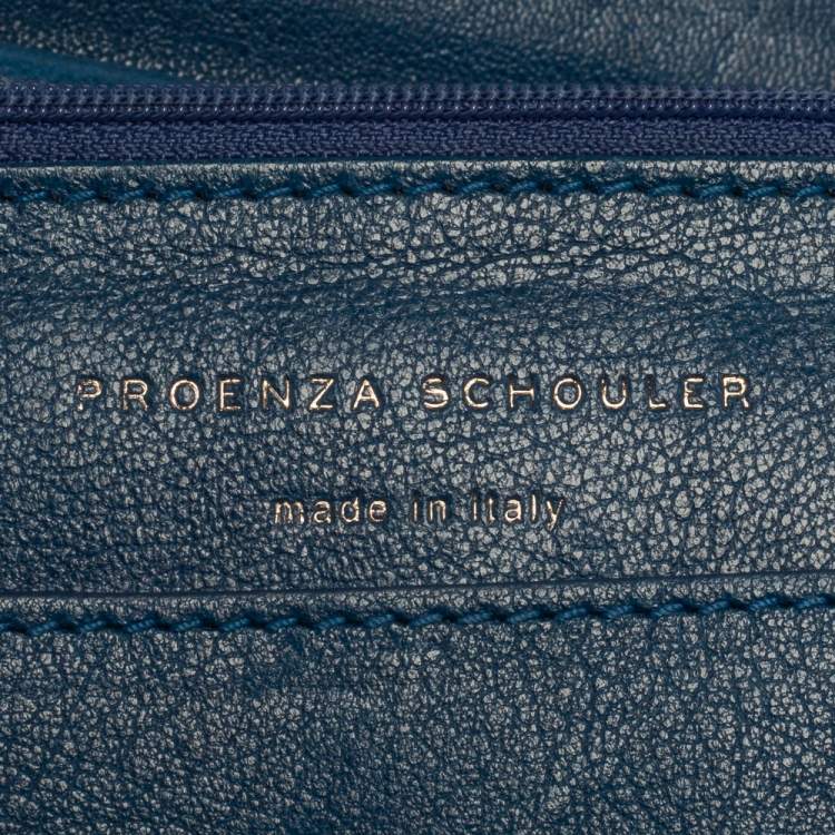 Pre Owned Proenza Schouler Blue Leather PS1 Crossbody Bag