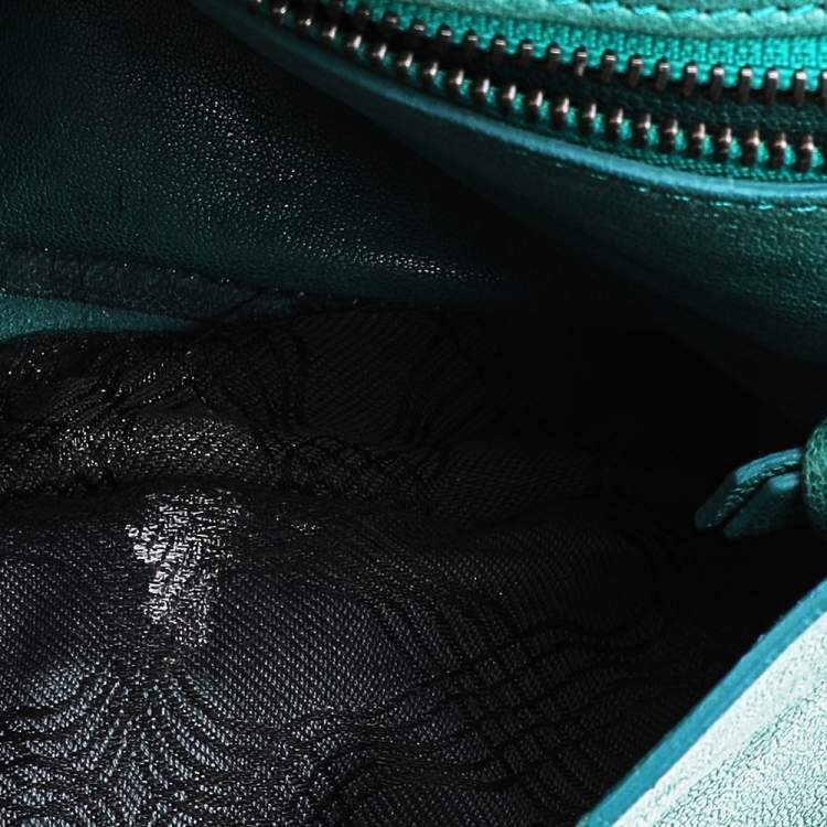Pre Owned Proenza Schouler Green Leather PS1 Medium Top Handle Bag