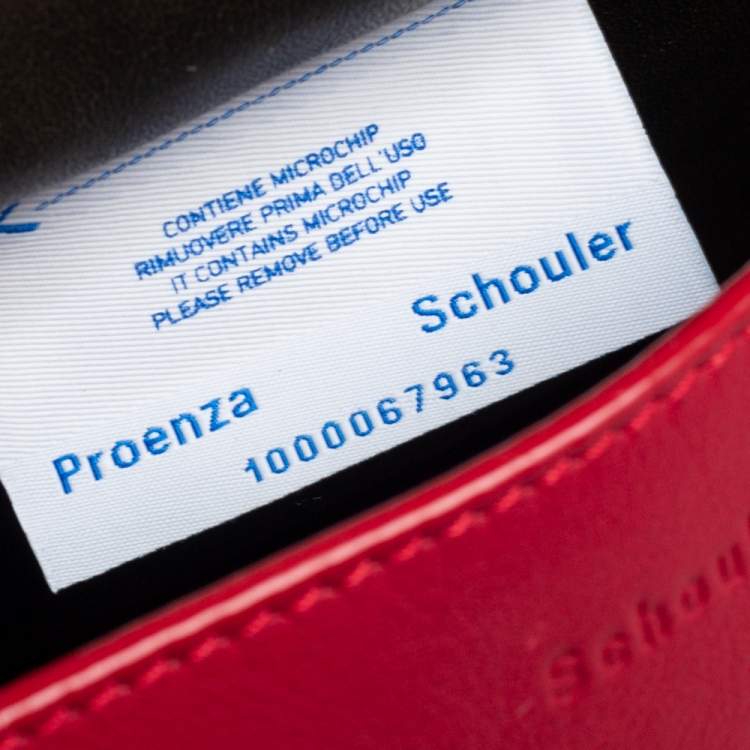 Pre Owned Proenza Schouler Red Leather  Ps Courier Shoulder Bag