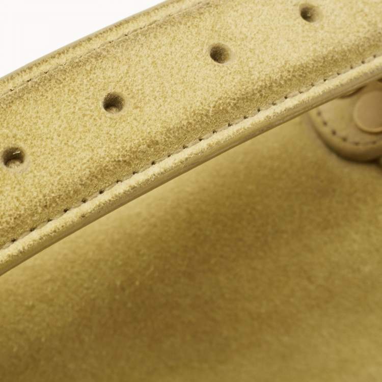 Pre Owned Proenza Schouler Green Suede PS1 Top Handle Bag