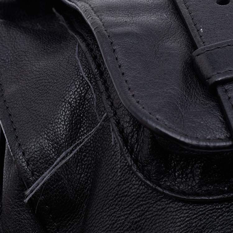 Pre Owned Proenza Schouler Black Leather PS1 Satchel