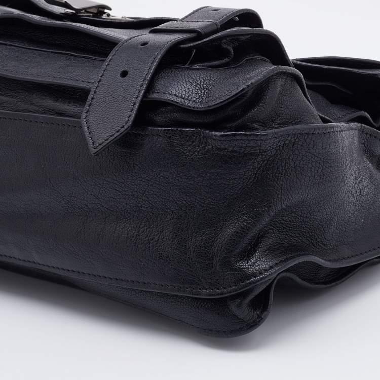 Pre Owned Proenza Schouler Black Leather PS1 Satchel