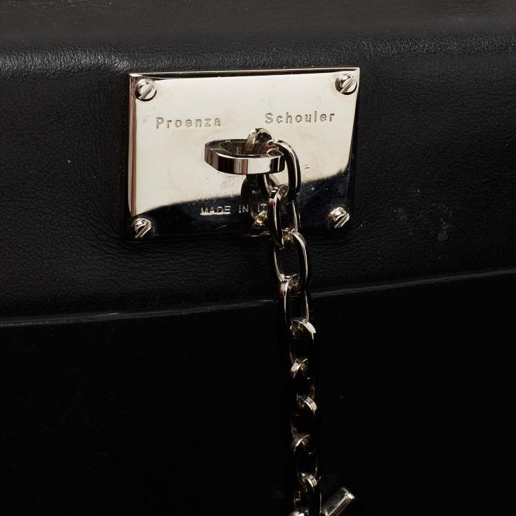 Pre Owned Proenza Schouler Brown Suede and Leather Small Hava Top Handle Bag