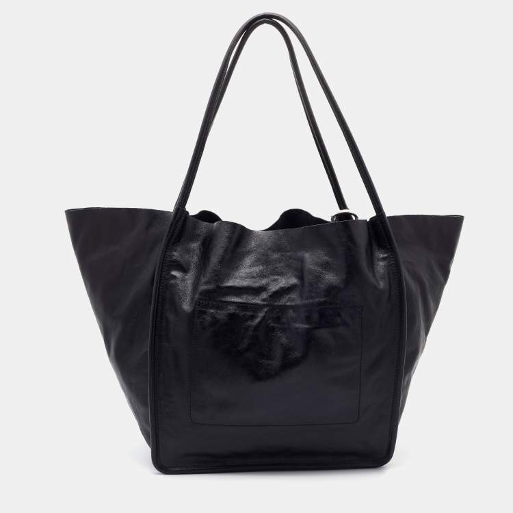 Pre Owned Proenza Schouler Black Leather Extra Large Tote