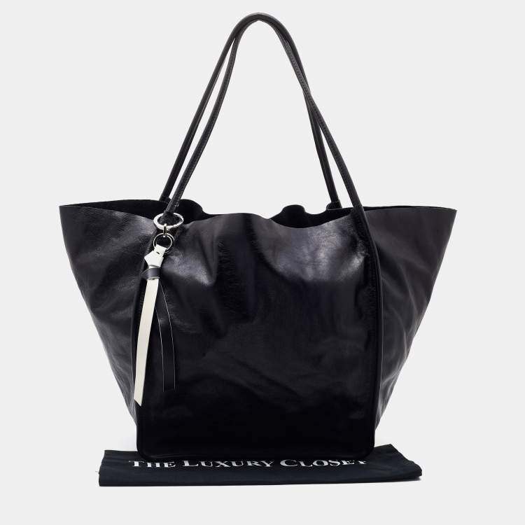 Pre Owned Proenza Schouler Black Leather Extra Large Tote