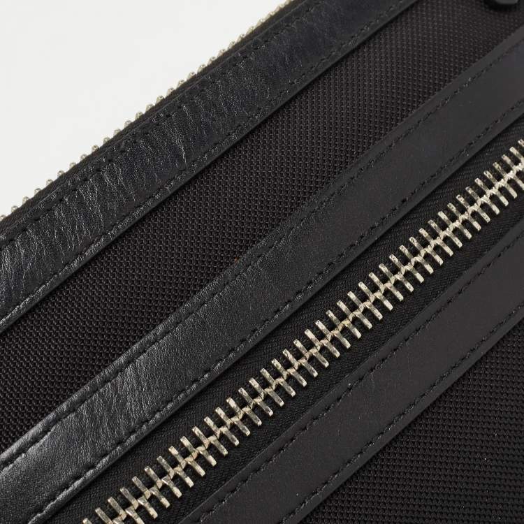 Pre Owned Proenza Schouler Black/White Leather Fringe Crossbody Bag