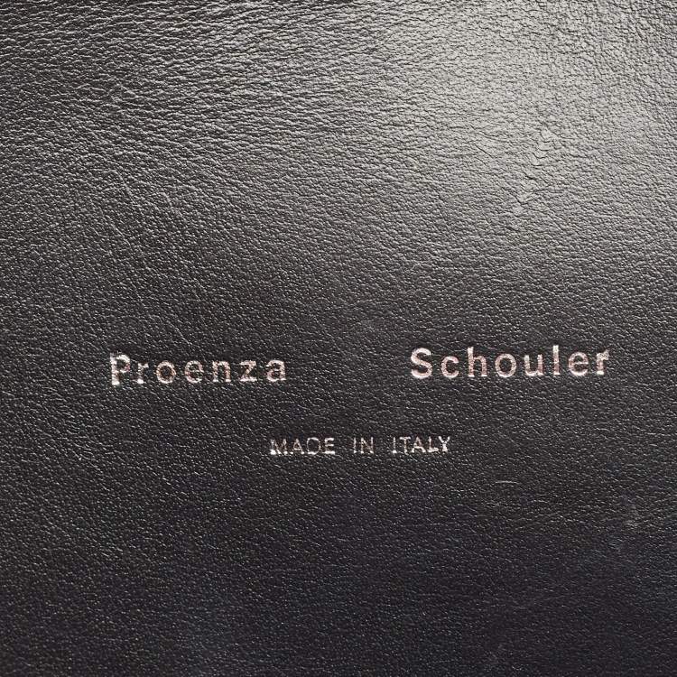 Pre Owned Proenza Schouler White/Metallic Leather Clutch