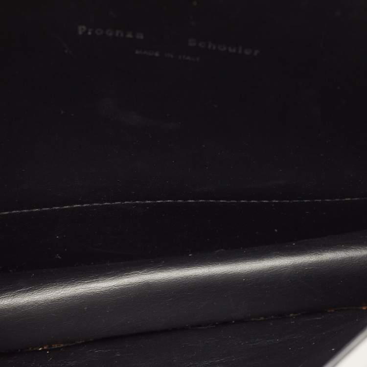 Pre Owned Proenza Schouler White/Metallic Leather Clutch