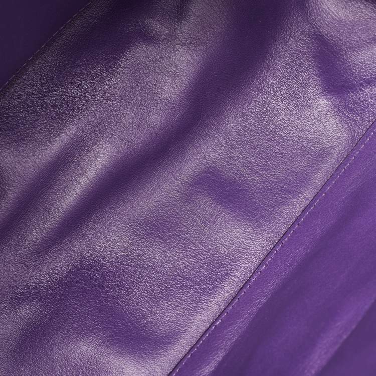 Pre Owned Proenza Schouler Blue/Purple  Leather PS Courier Shoulder Bag
