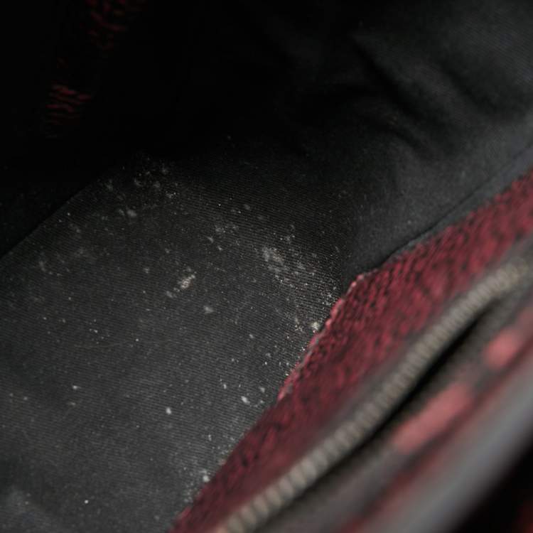 Pre Owned 3.1 Phillip Lim Burgundy/Black Textured Leather Pashli Backpack