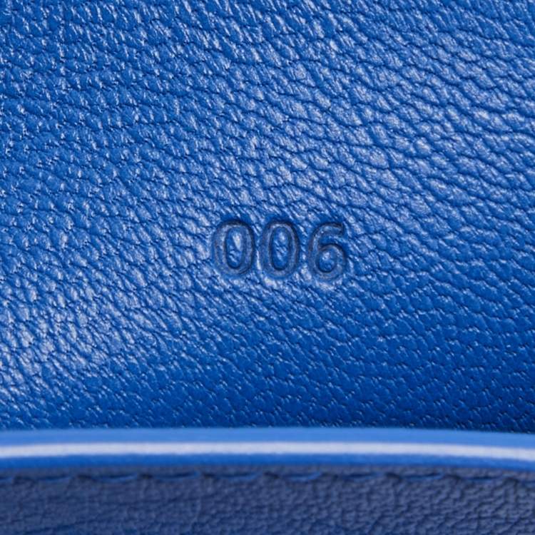 Pre Owned Proenza Schouler Blue Leather Mini PS1 Crossbody Bag