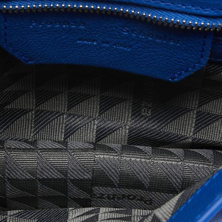 Pre Owned Proenza Schouler Blue Leather Mini PS1 Crossbody Bag