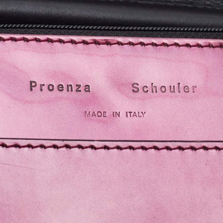 Pre Owned Proenza Schouler Purple Patent Leather Mini PS1 Crossbody Bag