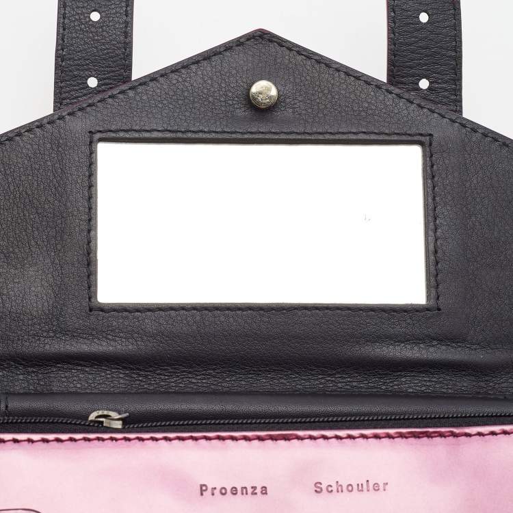 Pre Owned Proenza Schouler Purple Patent Leather Mini PS1 Crossbody Bag